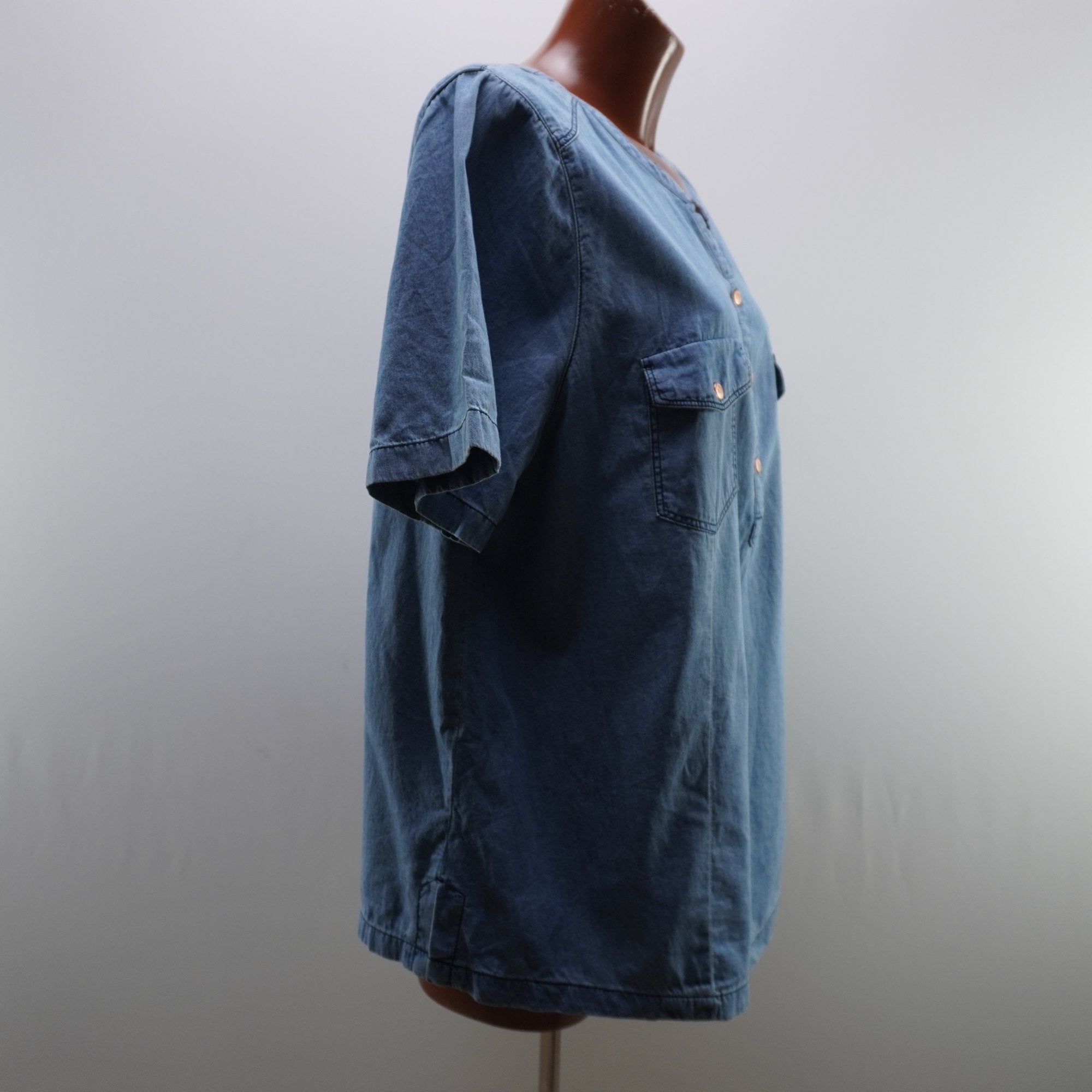Camisa Ulla Popken para Mujer Usada - Azul, XXXL