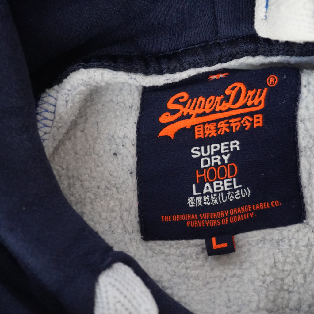 Sudadera con Capucha Superdry para Hombre Usada - Azul, L
