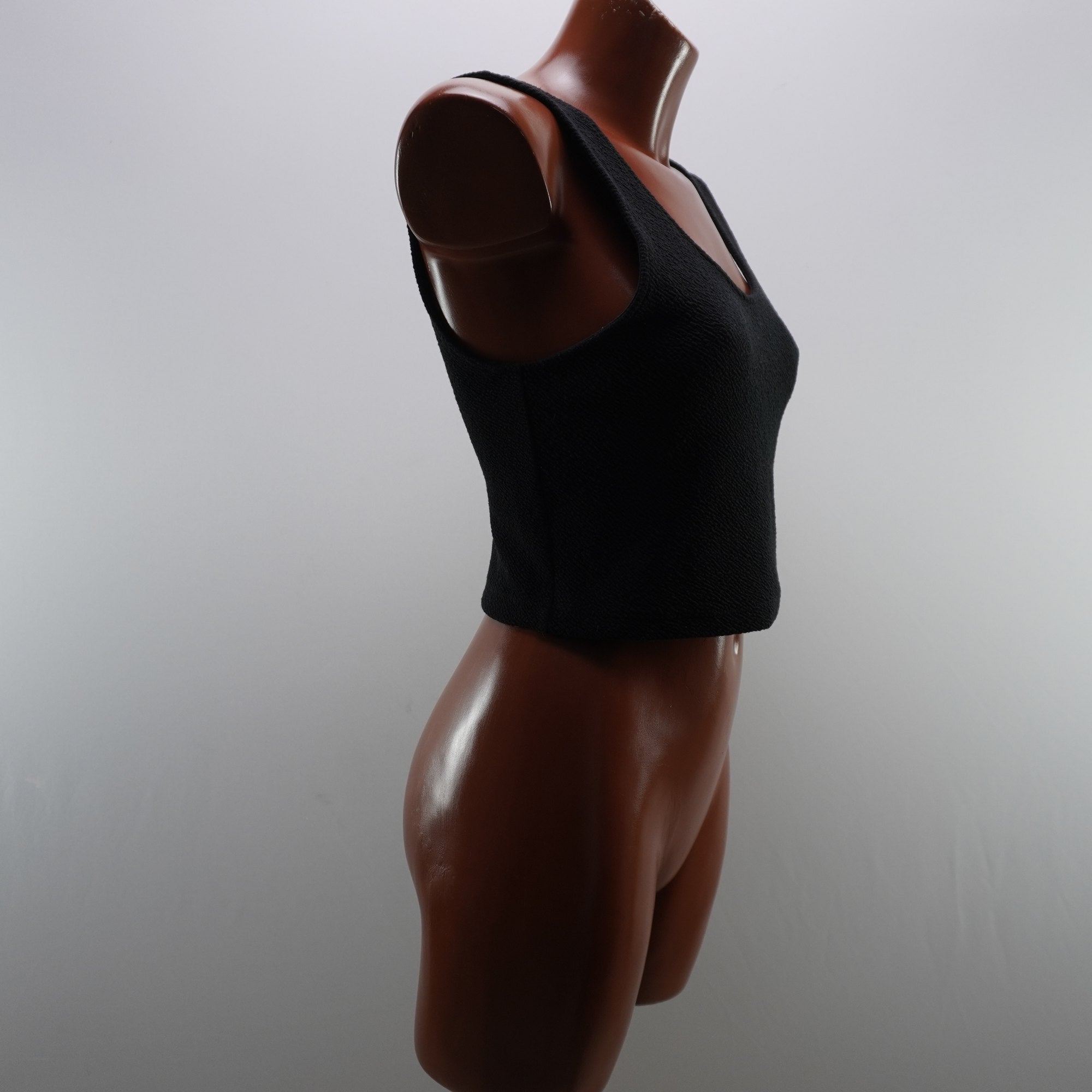 Camiseta Sin Mangas Calvin Klein para Mujer - Negra, M, Usada en Muy Buen Estado