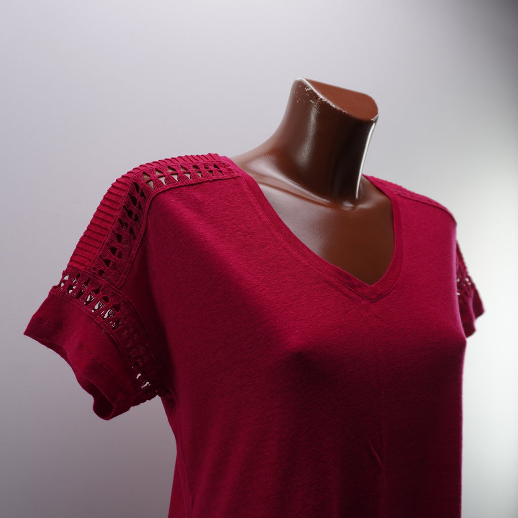 Camiseta de Manga Corta Oysho para Mujer Usada - Roja, M