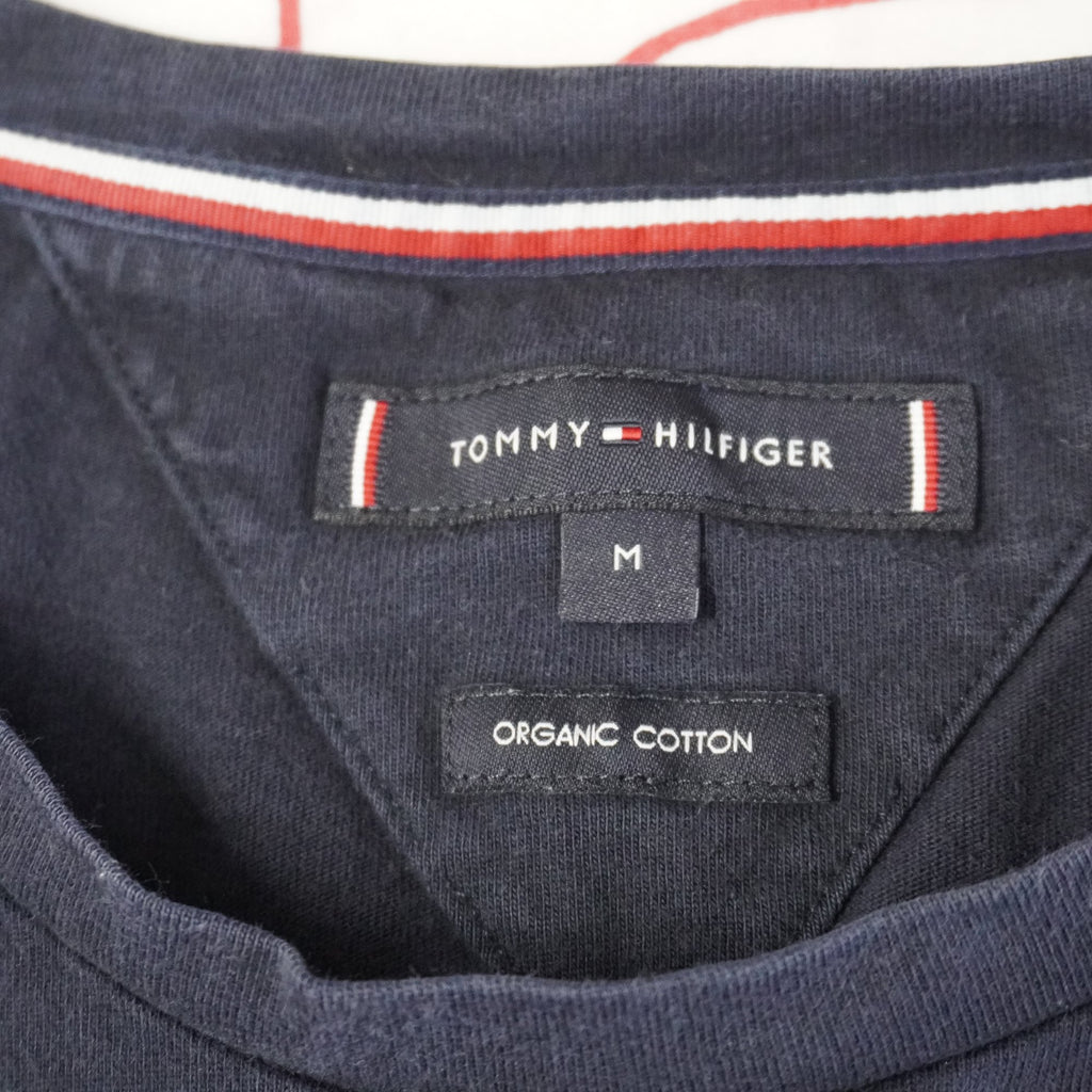 Camiseta de Manga Corta Tommy Hilfiger para Mujer - Azul Marino, M (Usada, Muy Buen Estado)