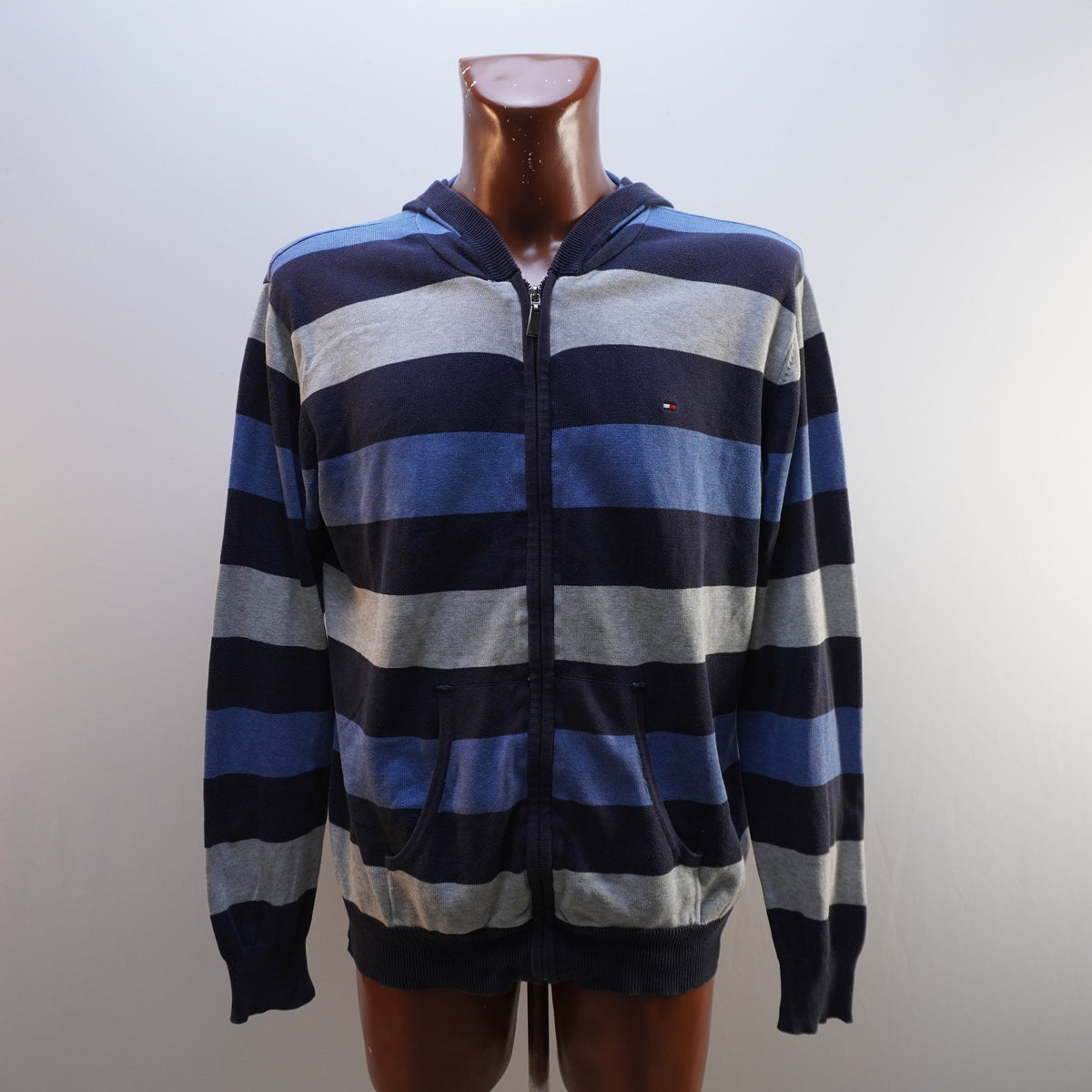 Sudadera con Capucha Tommy Hilfiger para Hombre Usada - Azul Marino, XL