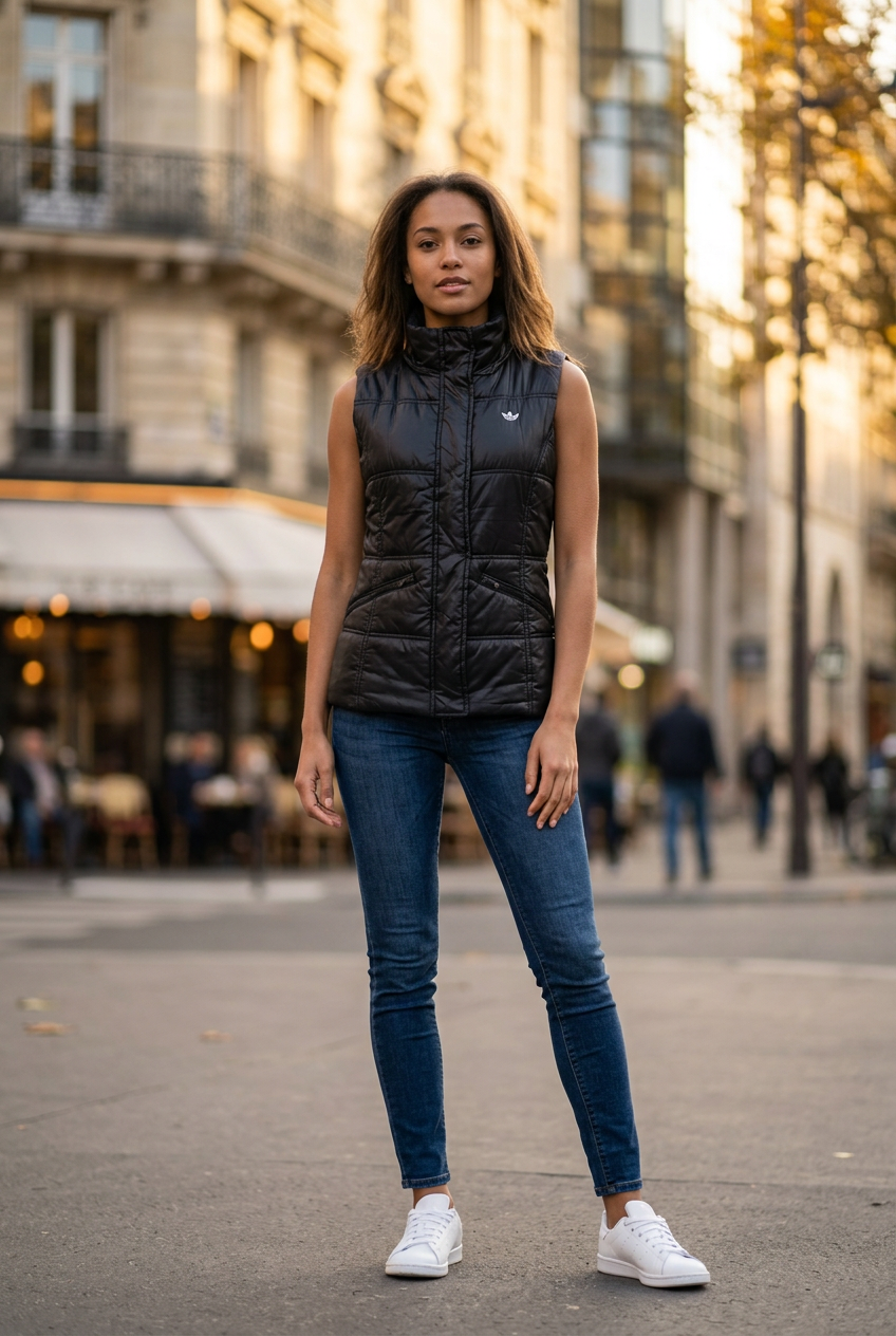 Gebrauchte Adidas Weste für Damen - Schwarz, M