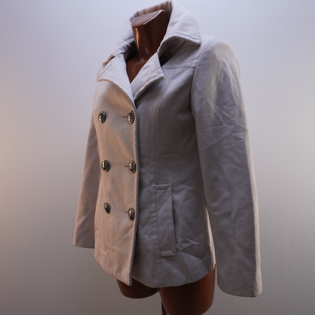 Sobretodo Calvin Klein para Mujer Usado - Blanco, Pequeño (S)