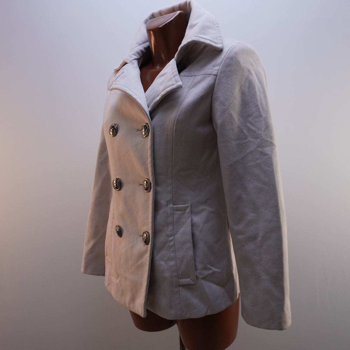 Sobretodo Calvin Klein para Mujer Usado - Blanco, Pequeño (S)