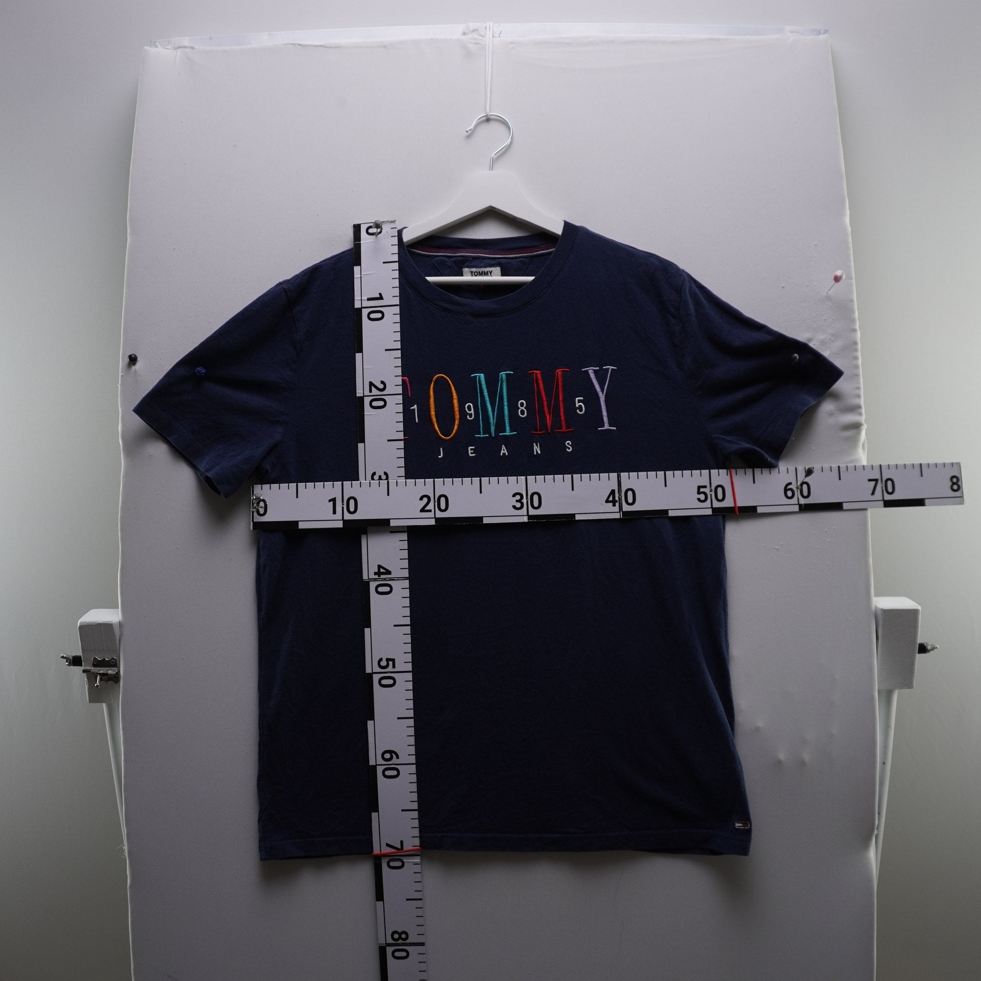 Camiseta de Manga Corta Azul Marino para Mujer - Talla L, Usada en Muy Buen Estado