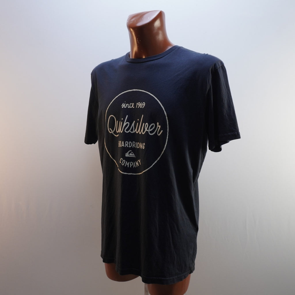 Camiseta Quiksilver para Hombre Usada - Negra, XL