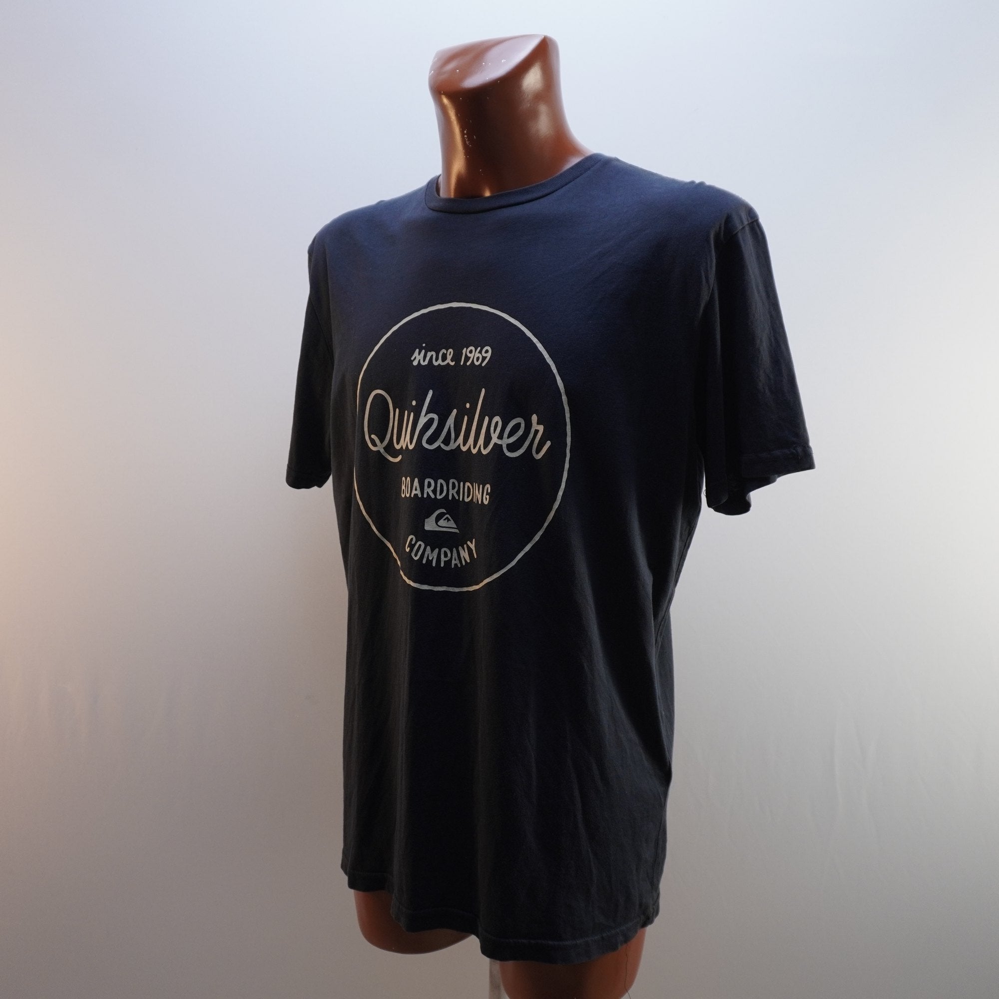 Camiseta Quiksilver para Hombre Usada - Negra, XL