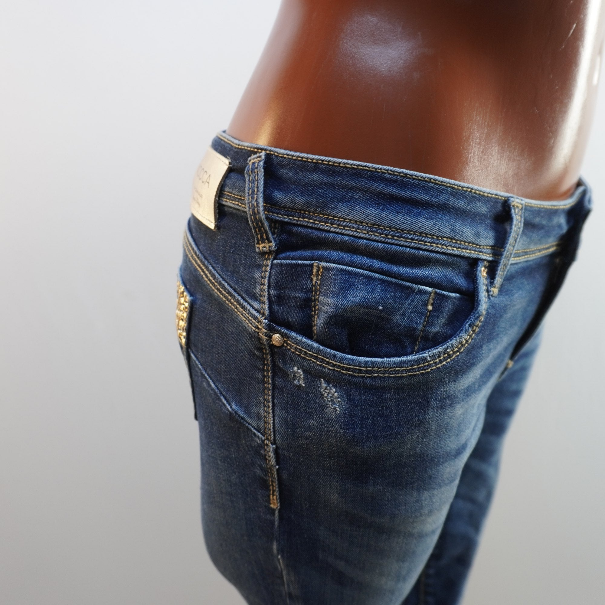 Vaqueros Kocca para Mujer Usados - Azul, Mediano (M)