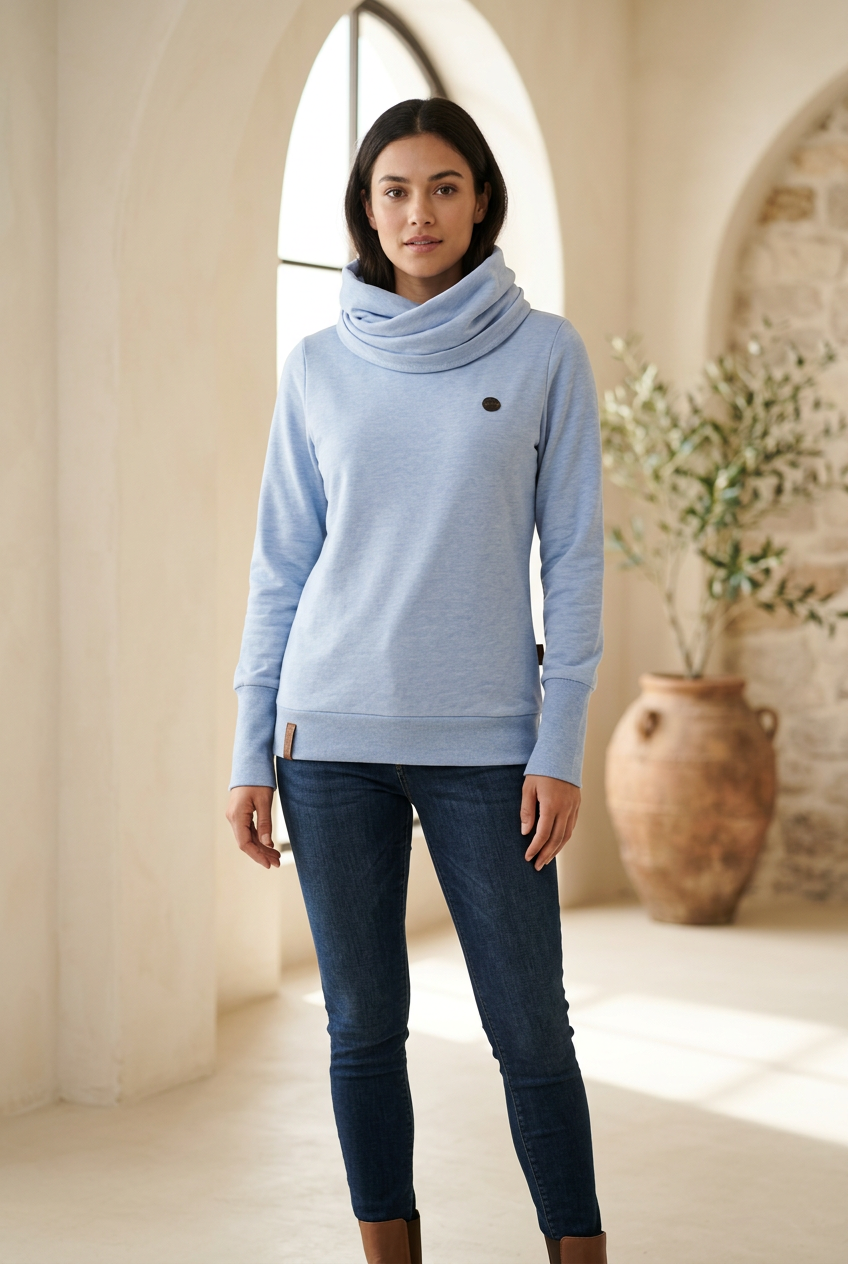 Sudadera con Capucha Naketano para Mujer Usada - Azul, XL