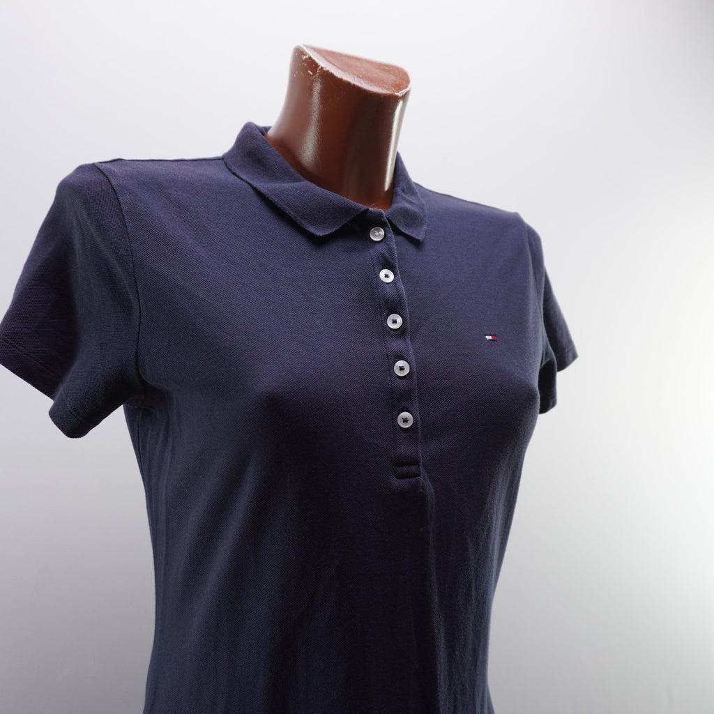 Vestido de Algodón Azul Marino para Mujer - Talla Grande, Usado en Muy Buen Estado