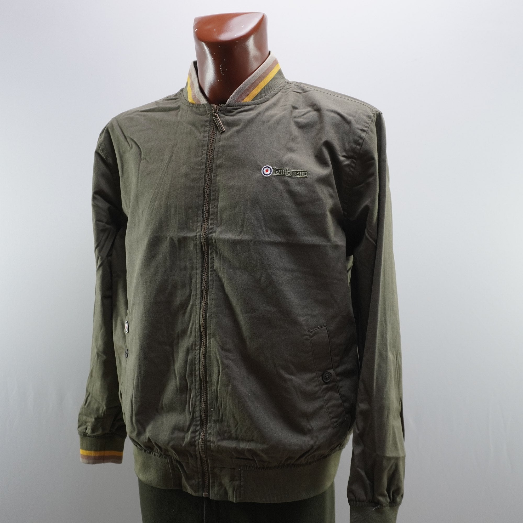 Chaqueta Bomber Lambretta para Hombre Usada - Beige, XL