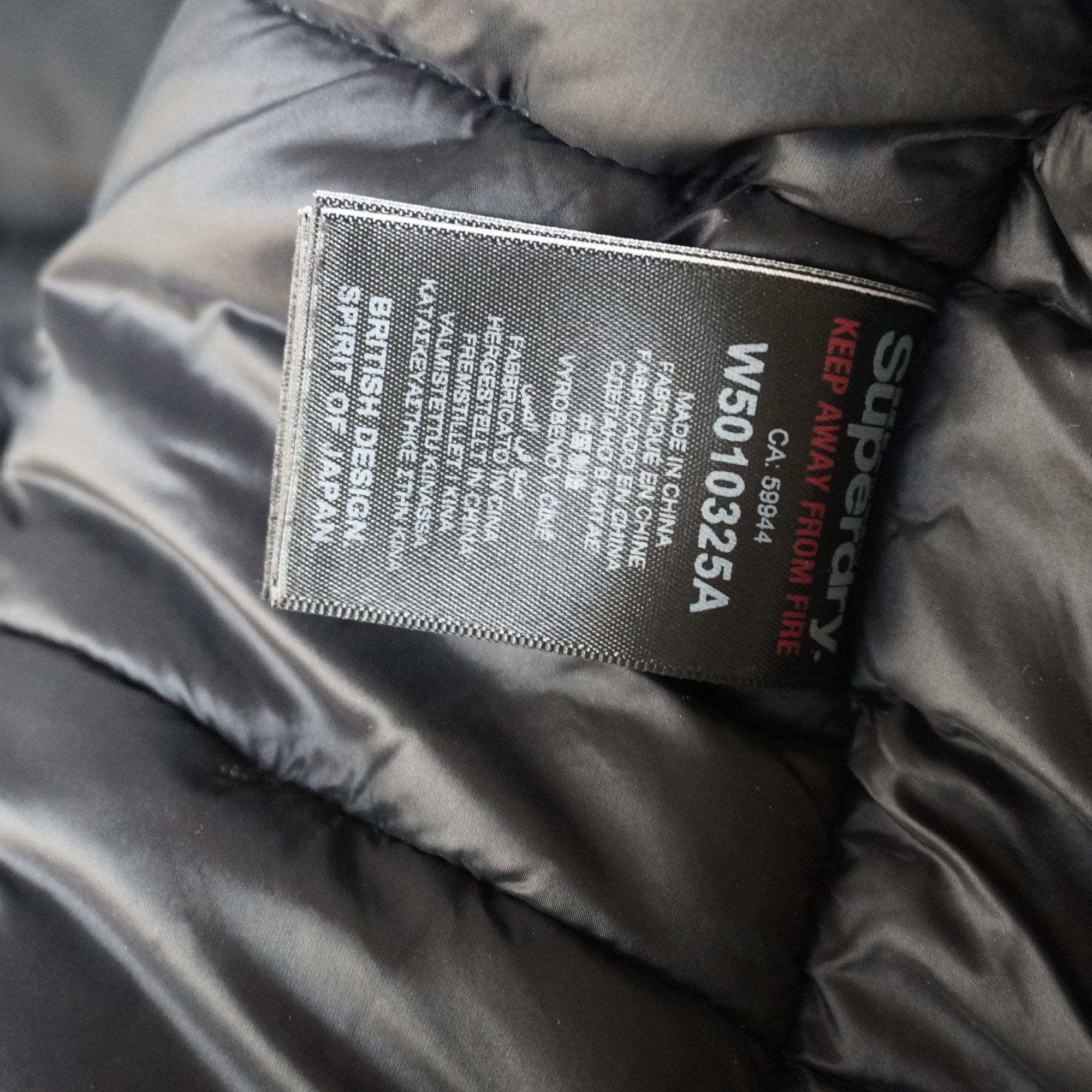 Parka Superdry para Mujer Usada - Negra, XL
