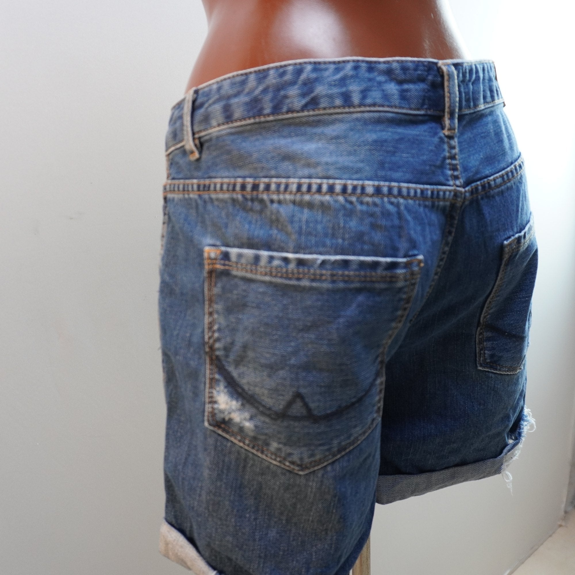 Pantalones Cortos Vaqueros Superdry para Mujer Usados - Azul, L