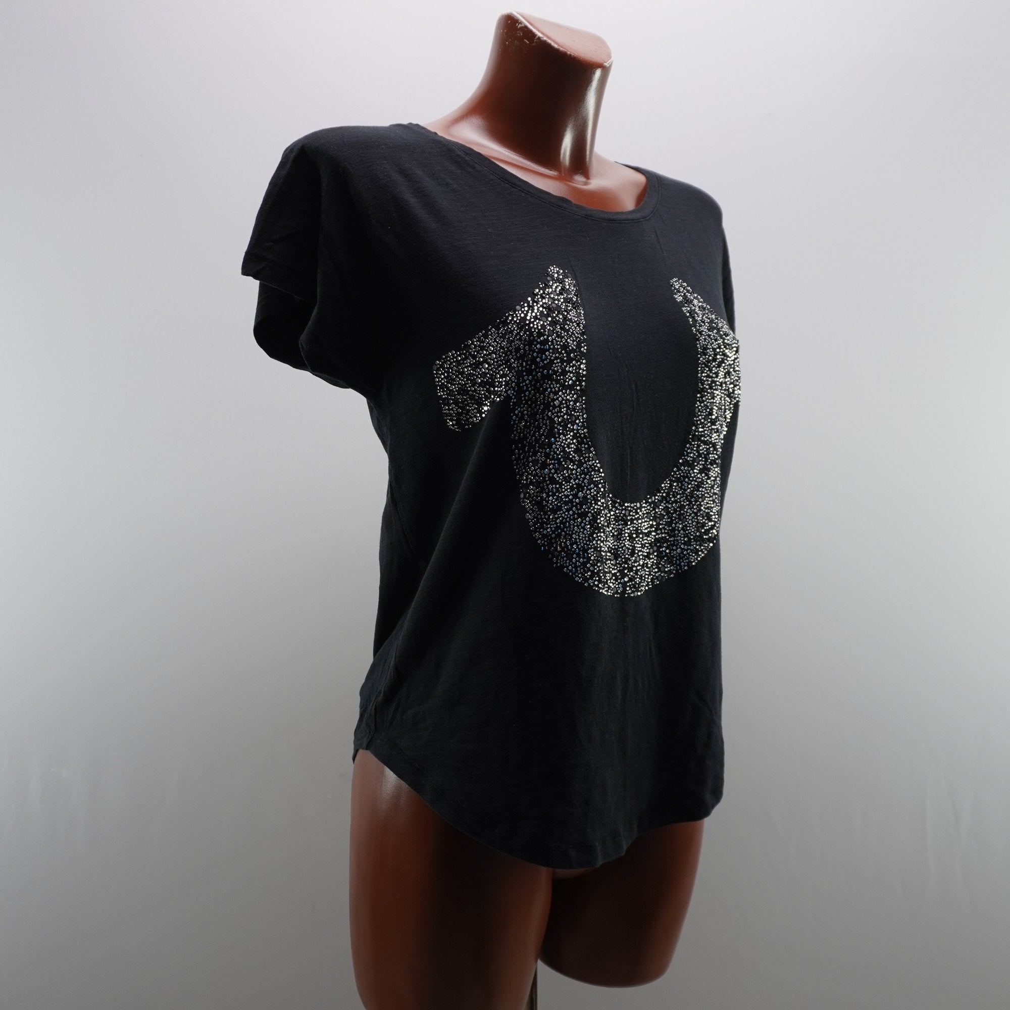 Camiseta True Religión para Mujer Usada - Negra, XS