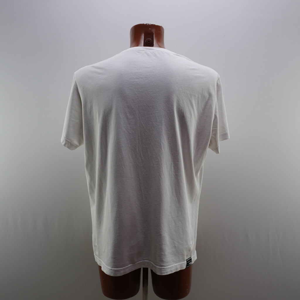 Camiseta de Manga Corta Versace para Hombre - Blanco, XXL, Usada en Muy Buen Estado