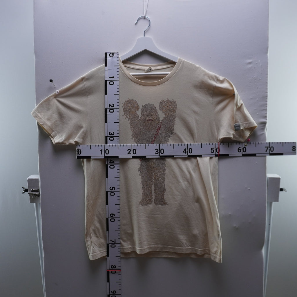 Camiseta de Manga Corta Typographia para Hombre Usada - Beige, L
