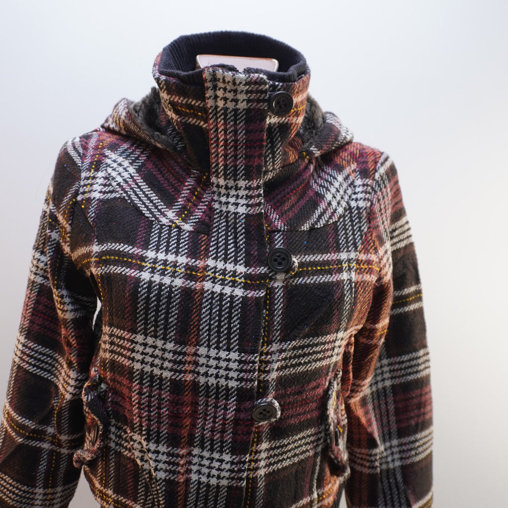 Abrigo Peacoat Fishbone para Mujer Usado - Multicolor, M