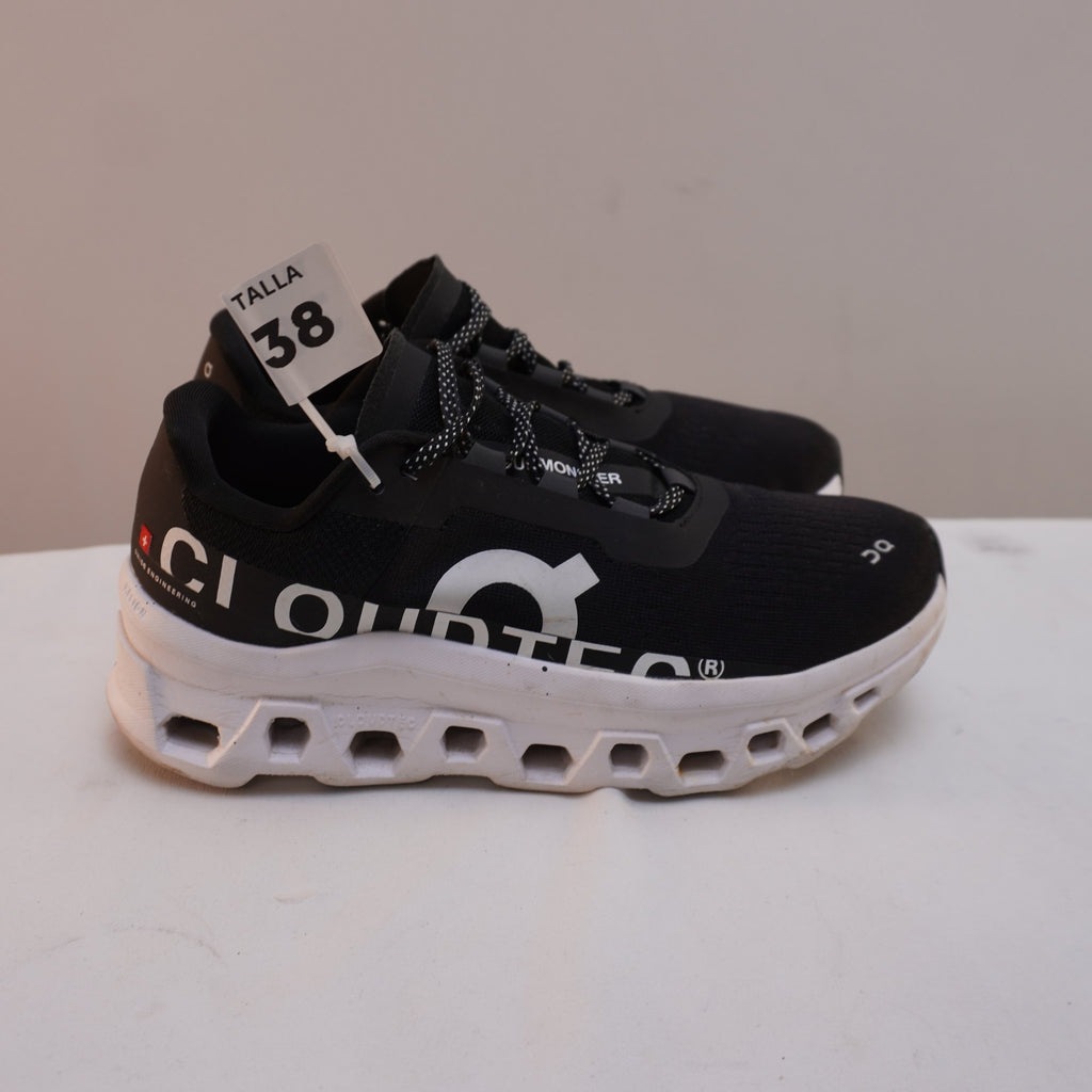 Zapatillas Cloudmonster 2 para Mujer Usadas - Negro, Talla 39