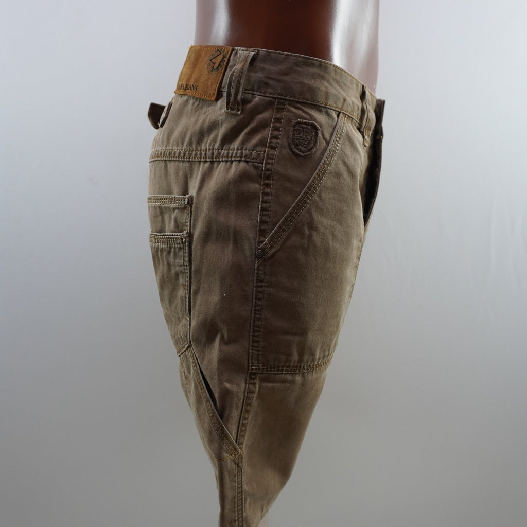 Pantalones Cortos Vaqueros Zara para Hombre Usados - Marrón, S