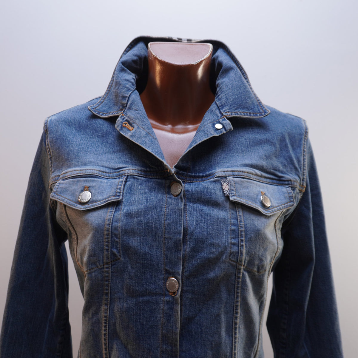 Cazadora Vaquera Burberry para Mujer Usada - Azul, M