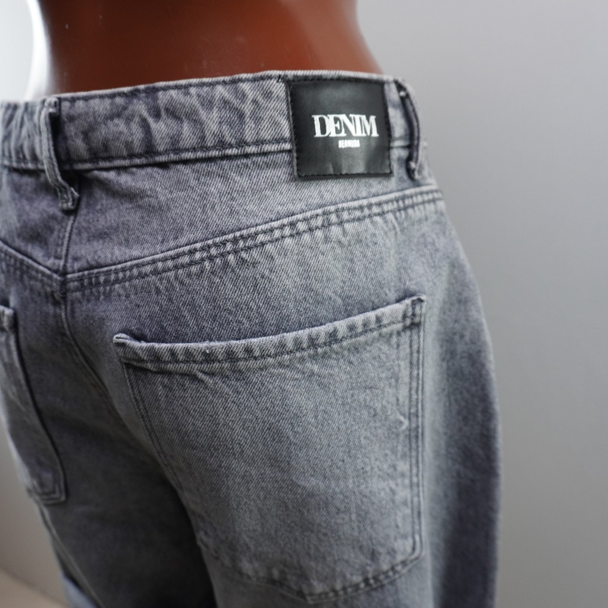 Pantalones Cortos Vaqueros Amisu para Mujer Usados - Gris, XXL
