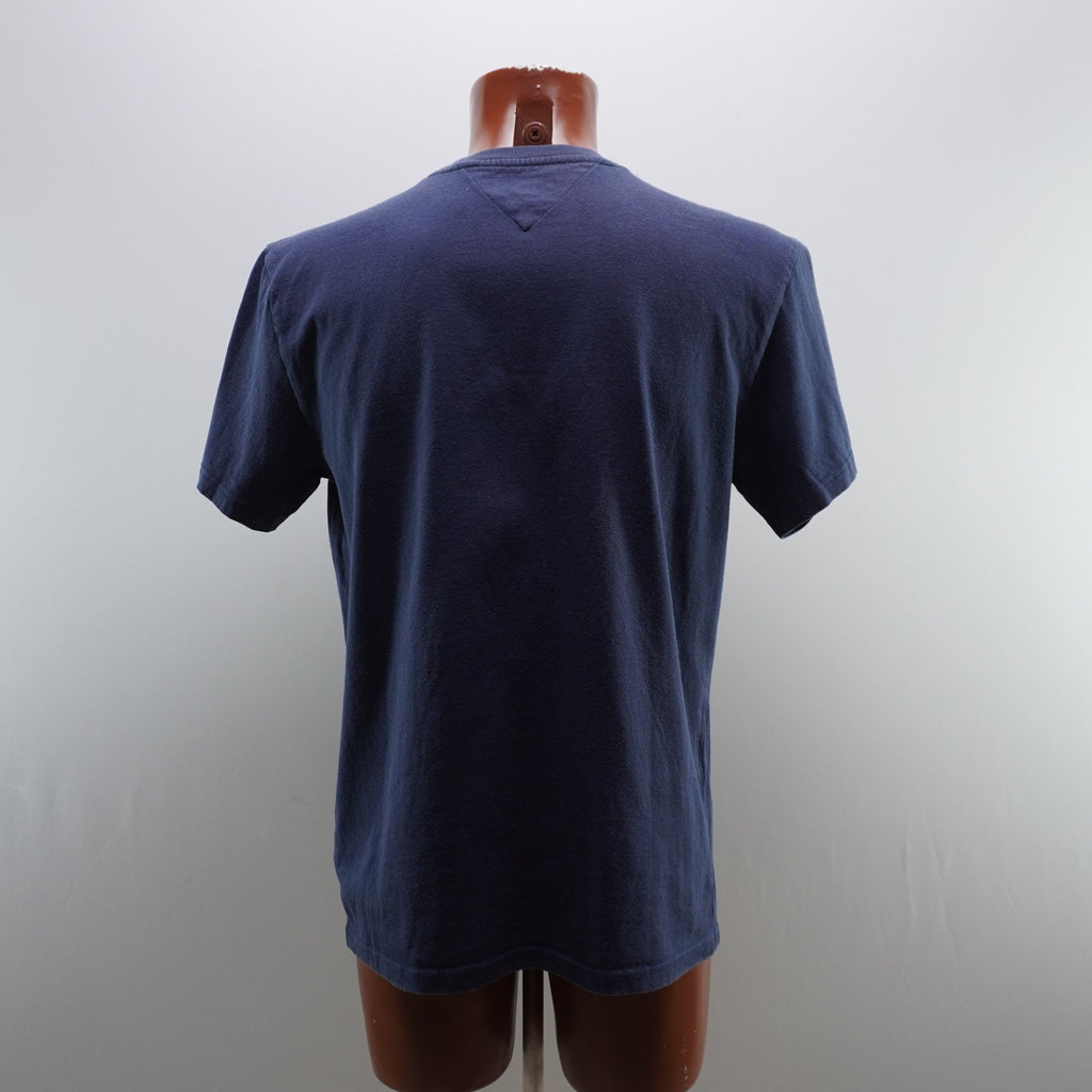 Camiseta de Manga Corta Tommy Hilfiger para Hombre - Azul Marino, Mediano (M), Usada en Muy Buen Estado