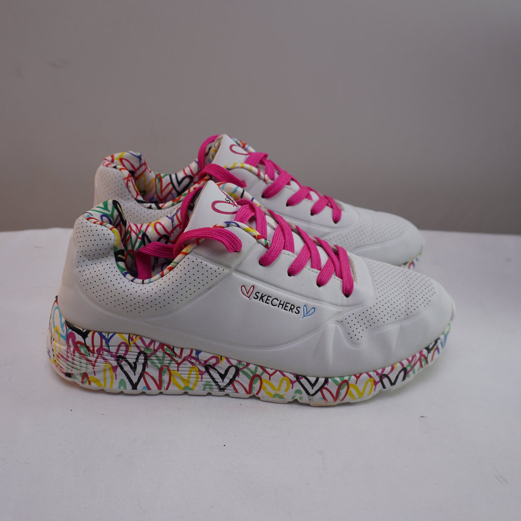 Zapatillas Skechers para Mujer Usadas - Blancas, Talla 39