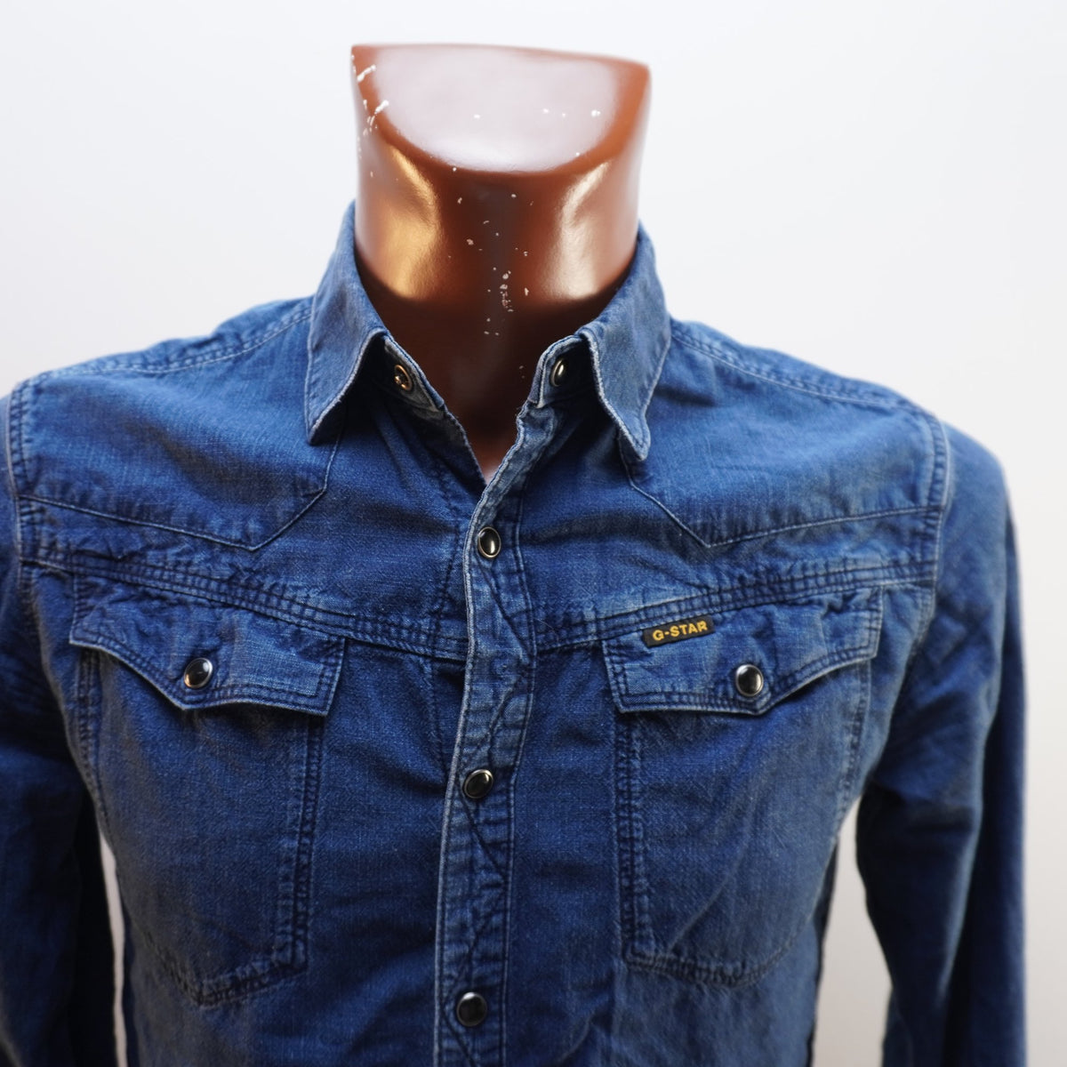 Camisa Henley G-Star para Hombre Usada - Azul, M