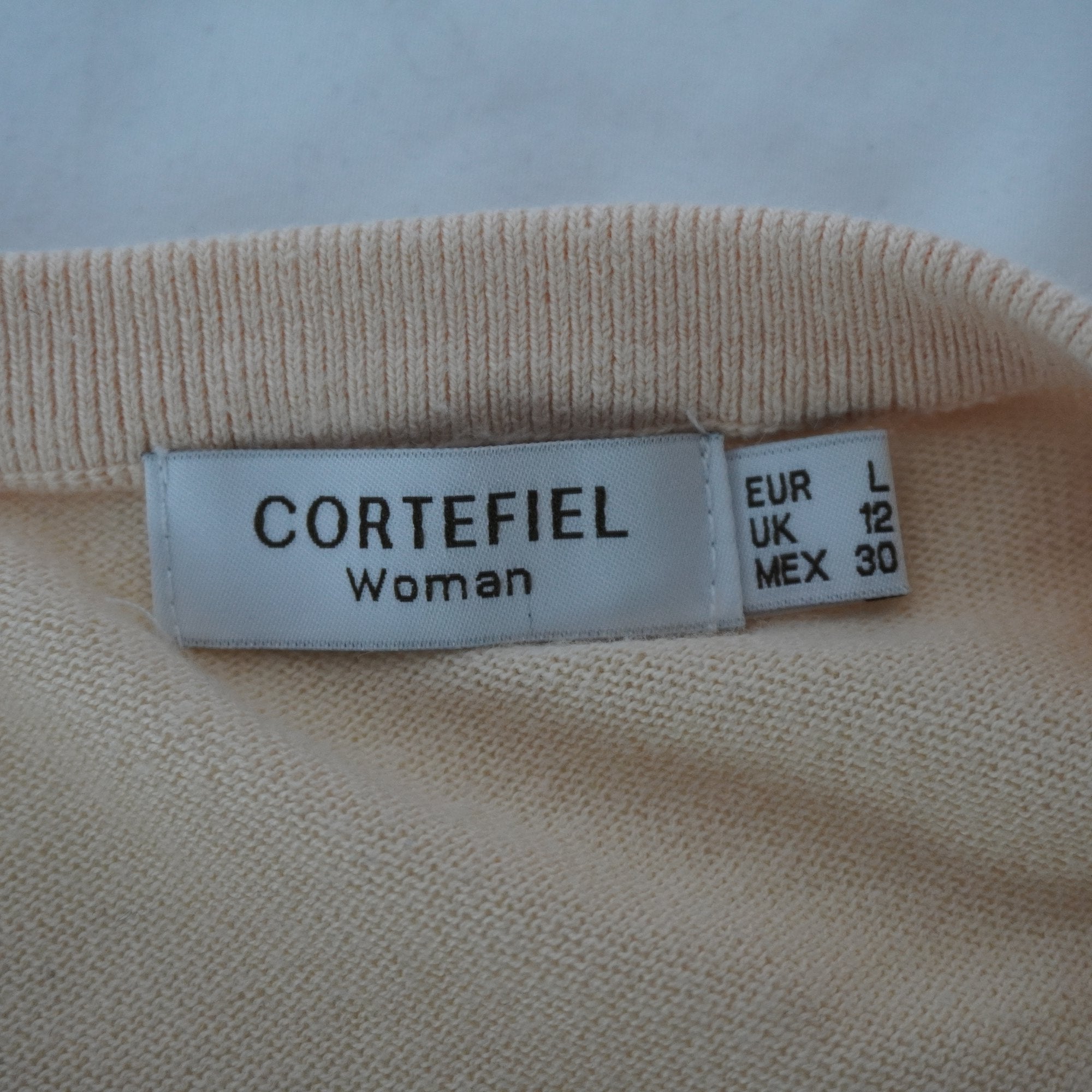 Cárdigan Cortefiel para Mujer Usado - Beige, Grande (L)