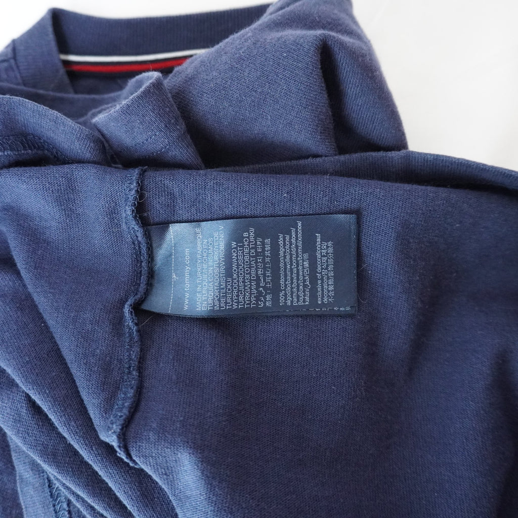 Camiseta de Manga Corta Tommy Hilfiger para Hombre - Azul Marino, Mediano (M), Usada en Muy Buen Estado
