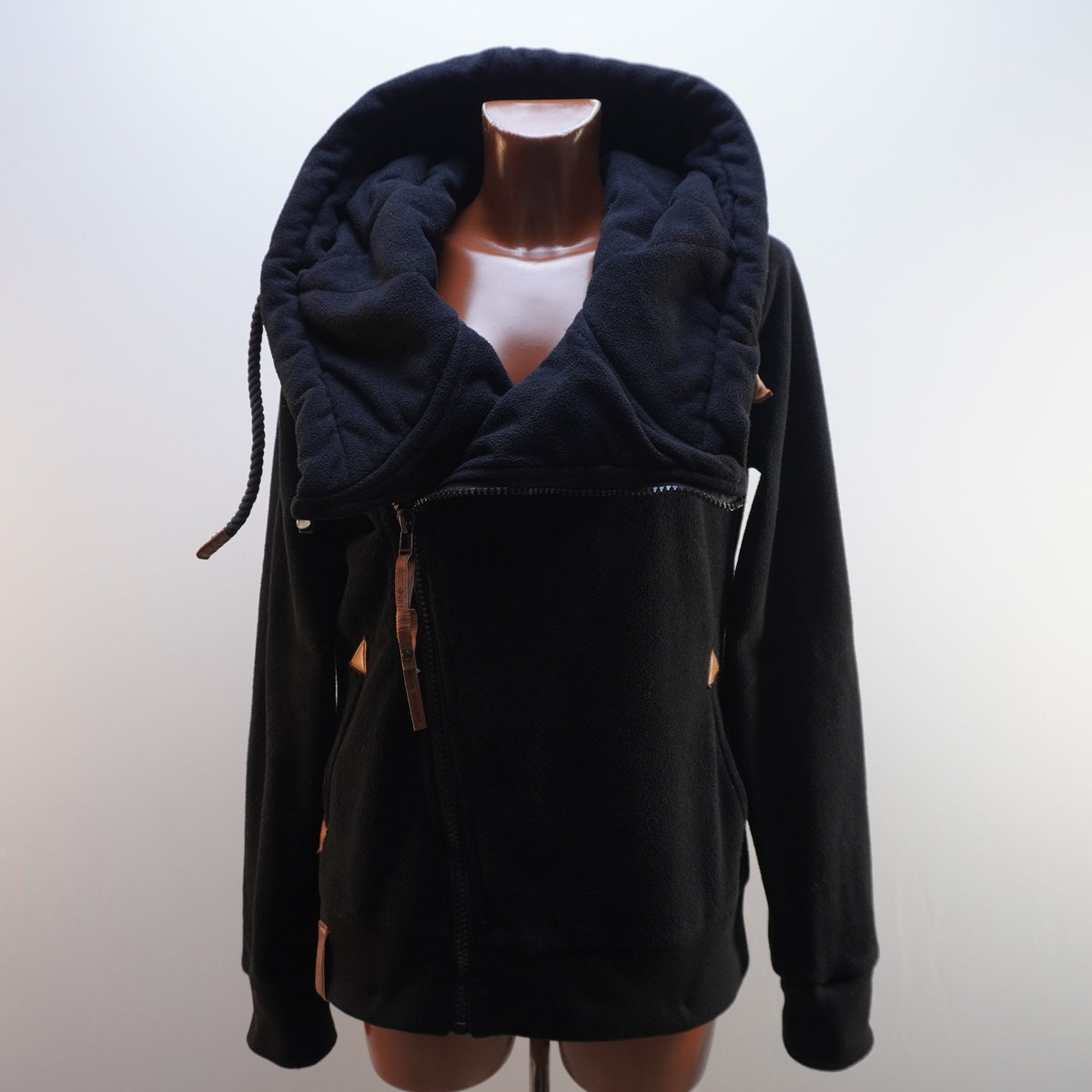 Sudadera con Capucha Naketano para Mujer Usada - Negra, XL