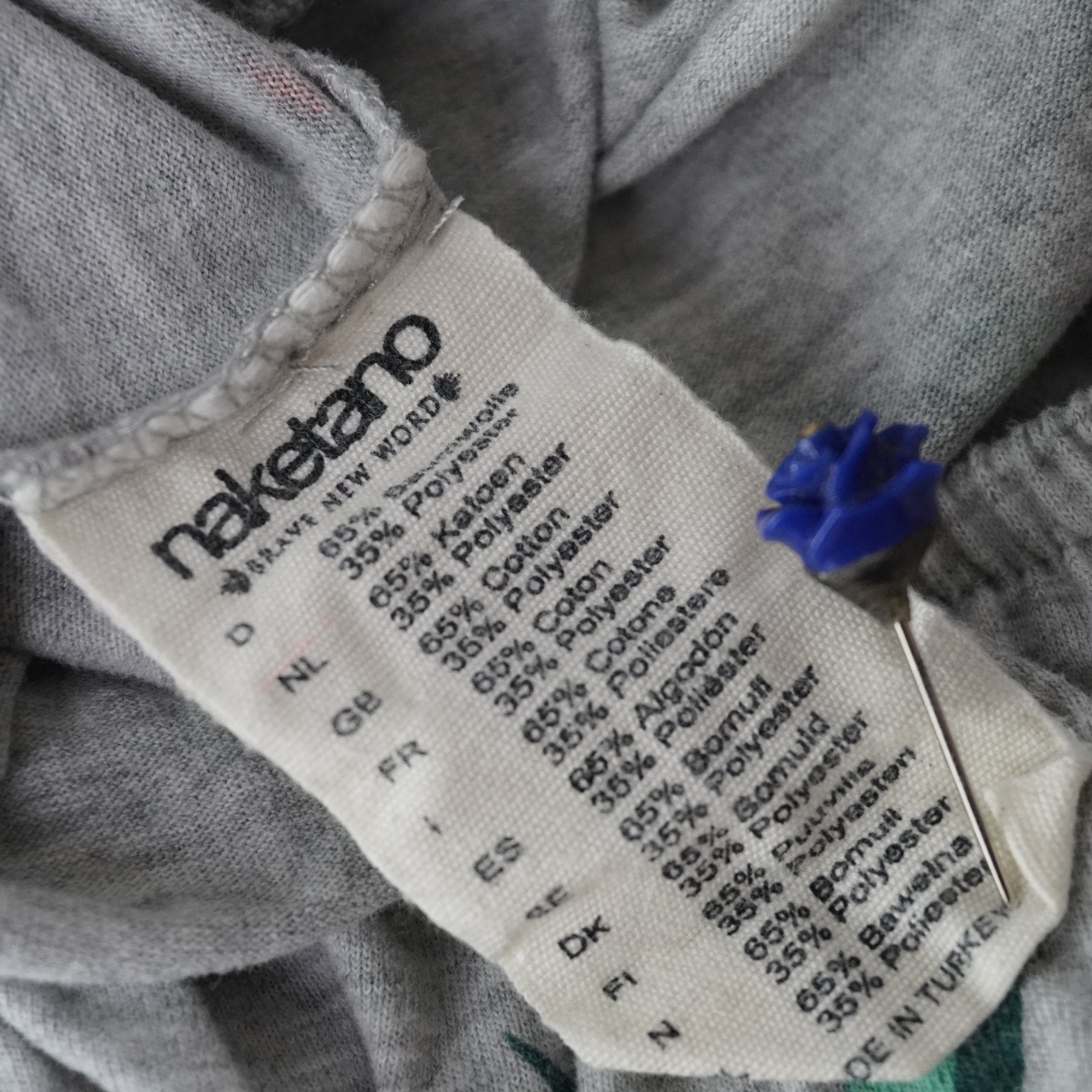 Camiseta Naketano para Mujer Usada - Gris, S