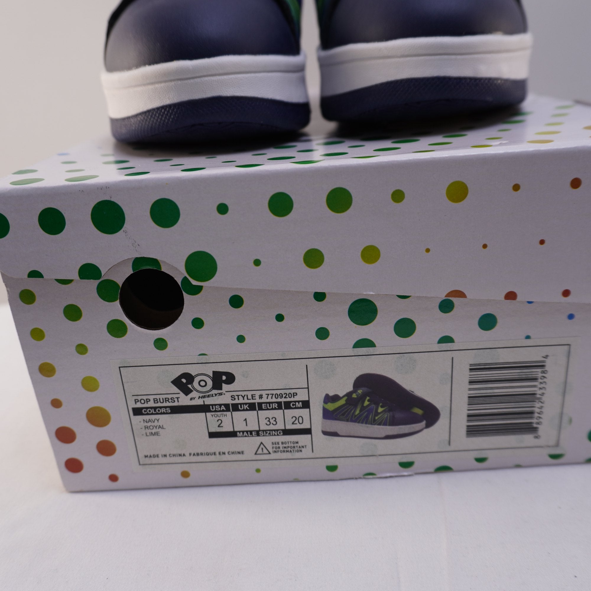 Zapatillas Hellys Pop para Hombre Usadas - Azules, Talla 33