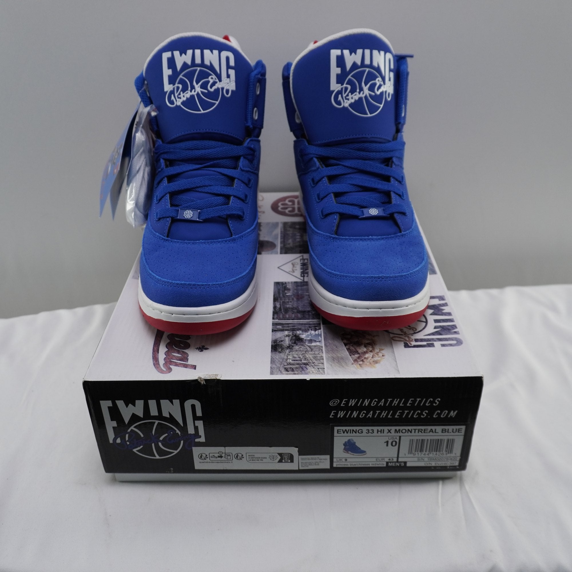 Zapatillas Patrick Ewing 33 para Hombre Usadas - Azul, Talla 43