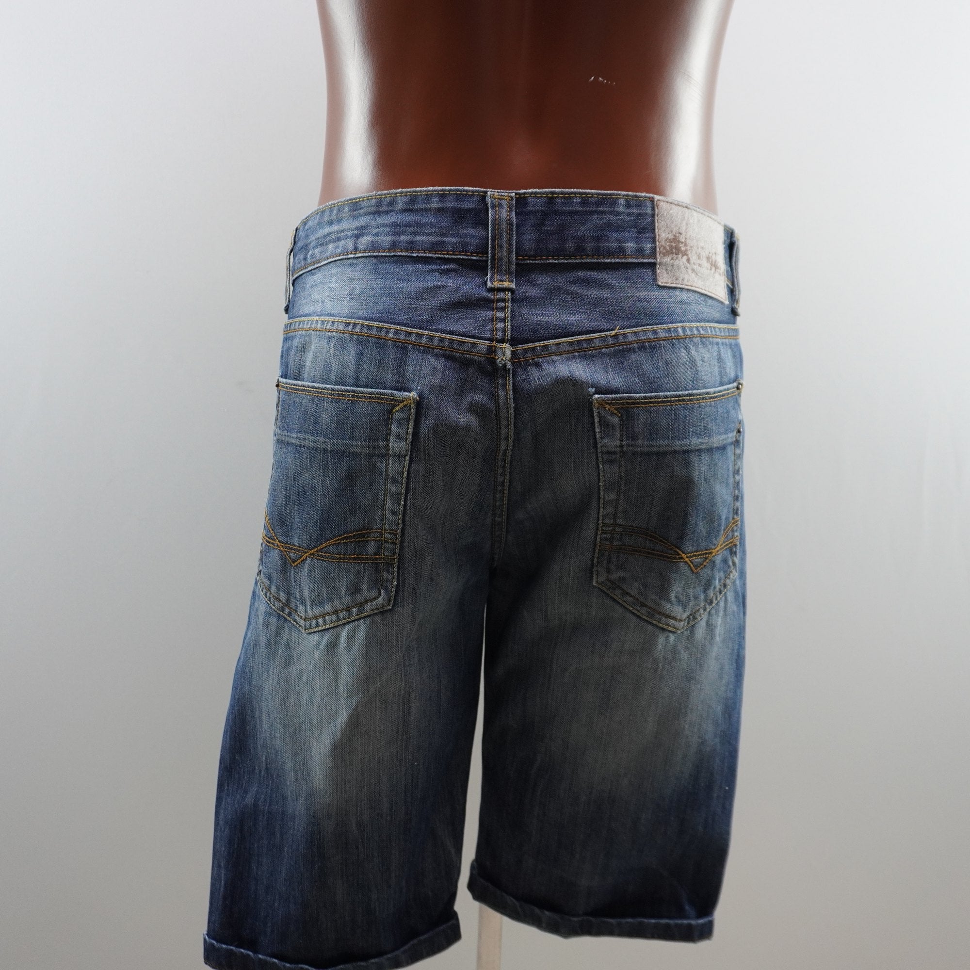 Pantalones Cortos Vaqueros Suite Blanco para Hombre Usados - Azul, M