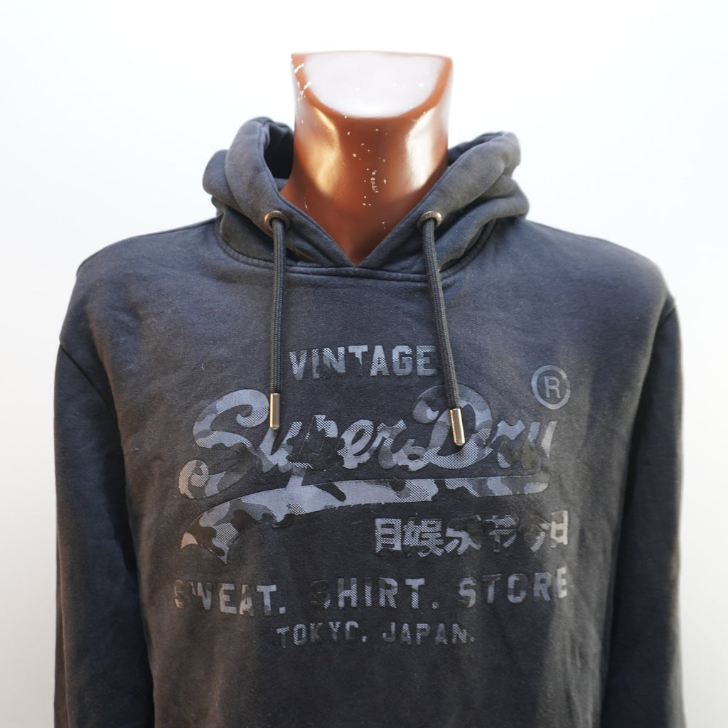 Sudadera con Capucha Superdry para Hombre Usada - Negra, L