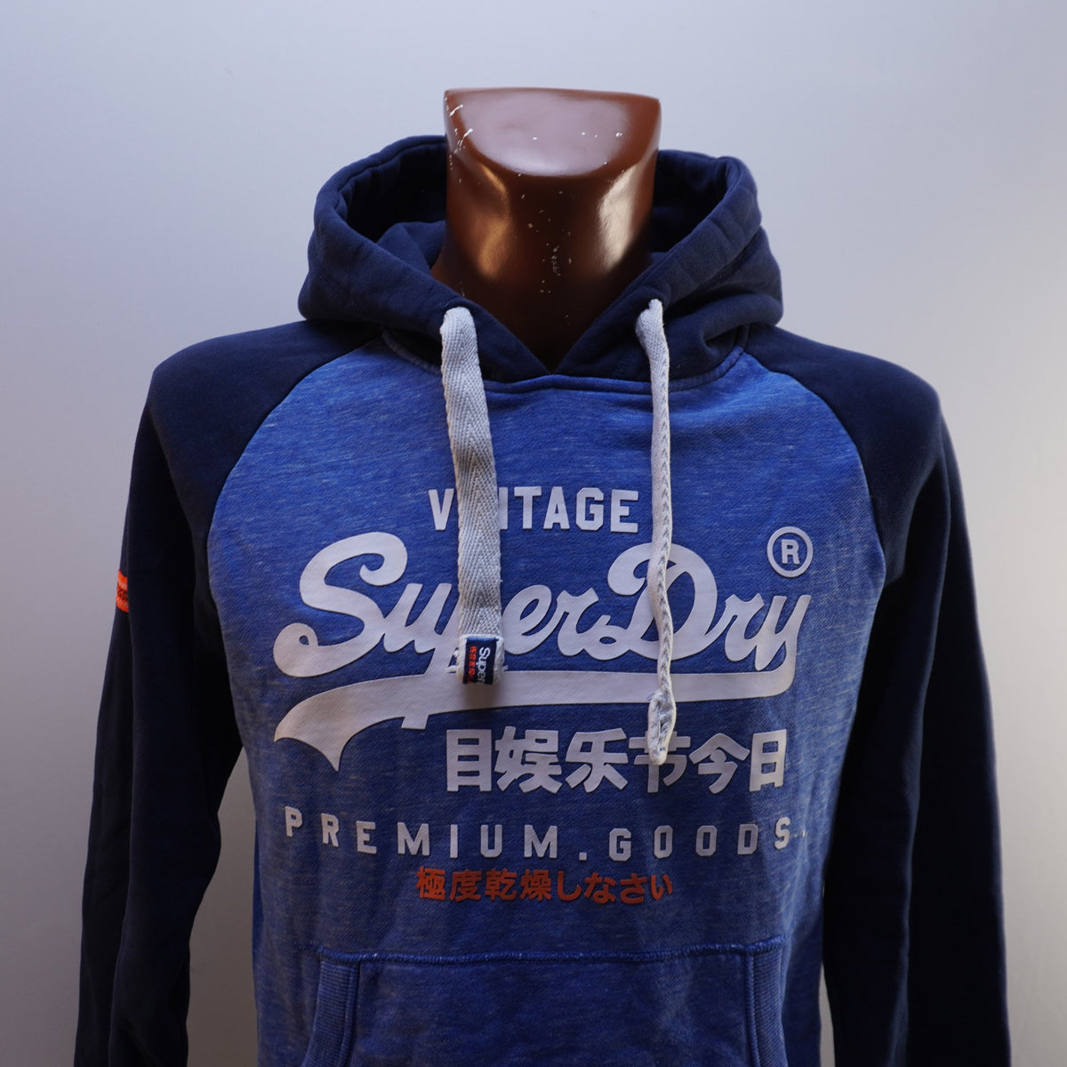 Sudadera con Capucha Superdry para Hombre Usada - Azul, L