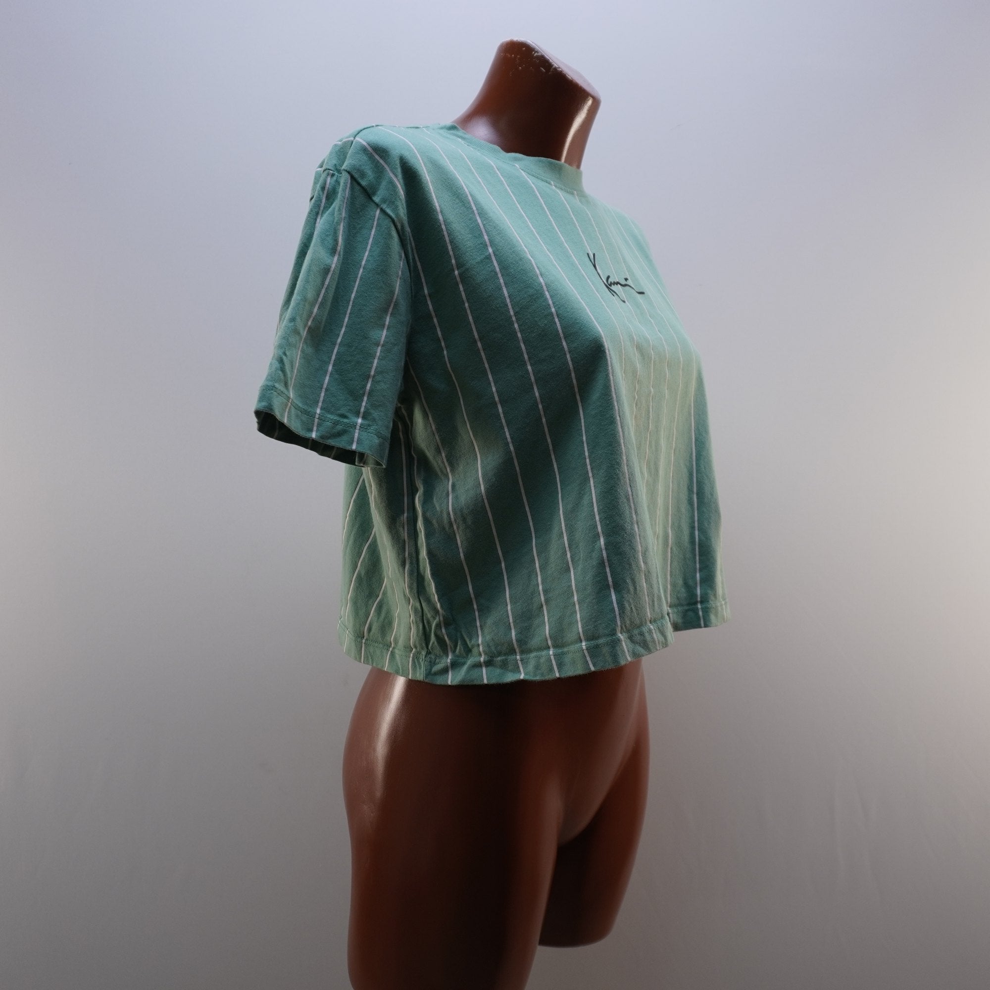 Camiseta de Manga Corta Karl Kani para Mujer Usada - Verde, M