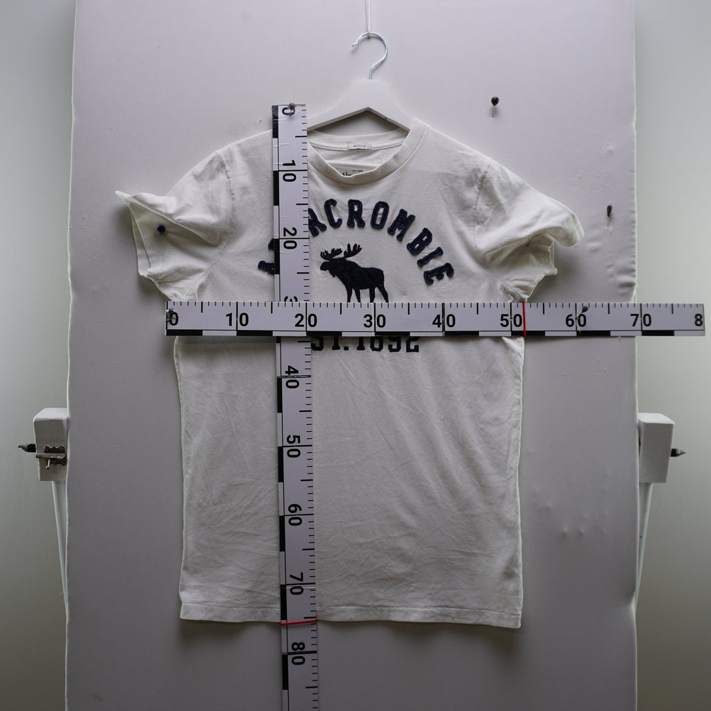 Camiseta Abercrombie & Fitch para Hombre - Blanca, L (Usada en Muy Buen Estado)