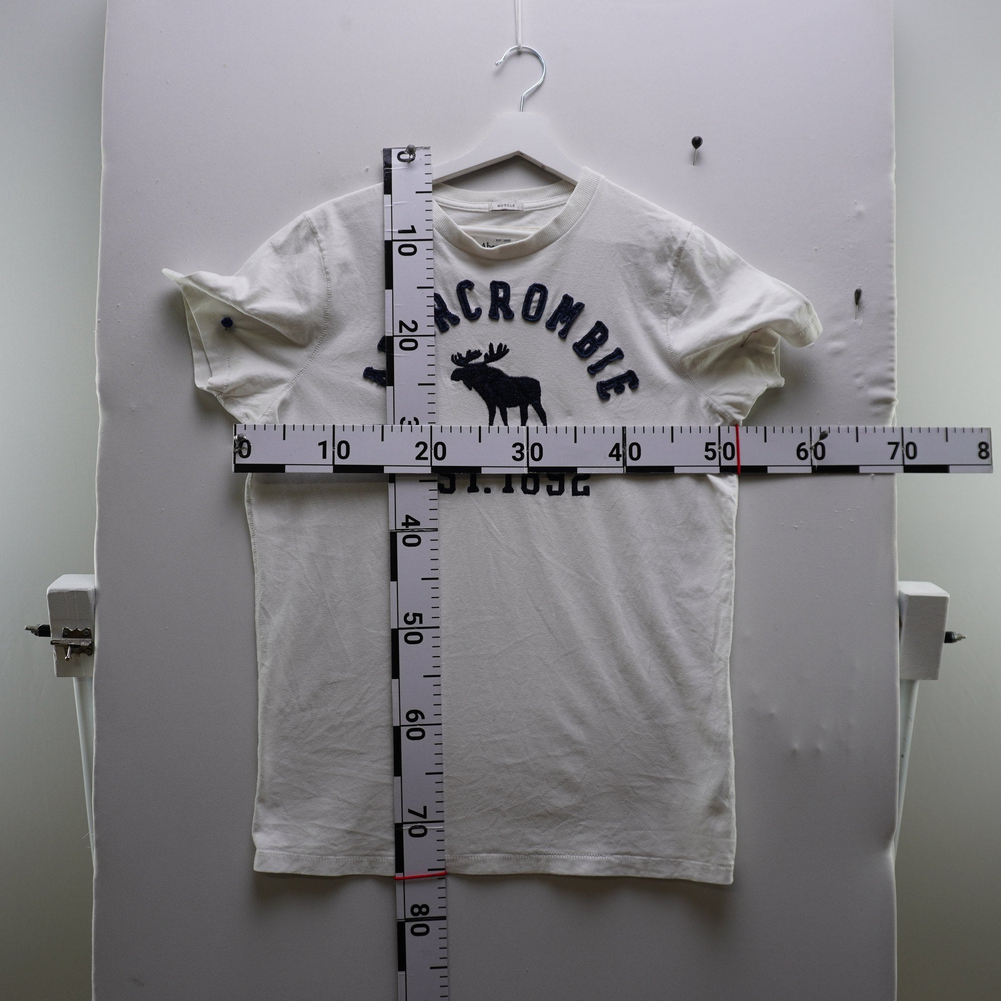 Camiseta Abercrombie & Fitch para Hombre - Blanca, L (Usada en Muy Buen Estado)