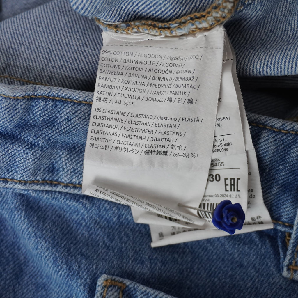 Pantalones Cortos Vaqueros MNG para Mujer Usados - Azul, XXL
