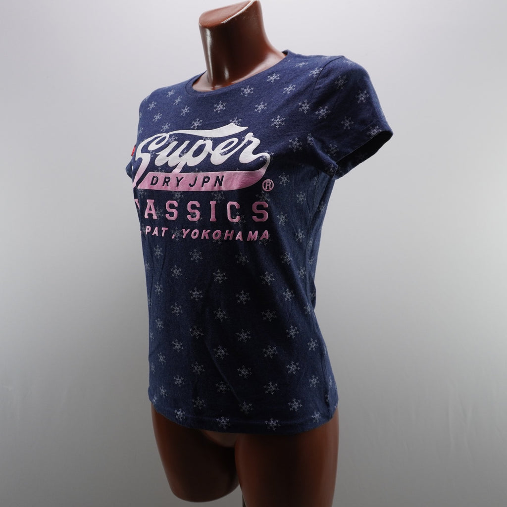 Camiseta Superdry para Mujer Usada - Azul, Mediano (M)