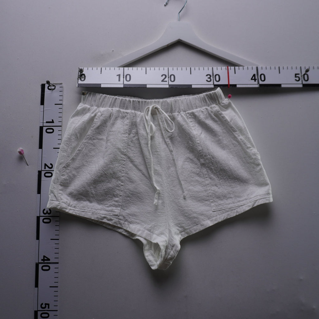 Pantalones Cortos Chinos Italian Style para Mujer Usados - Blanco, S