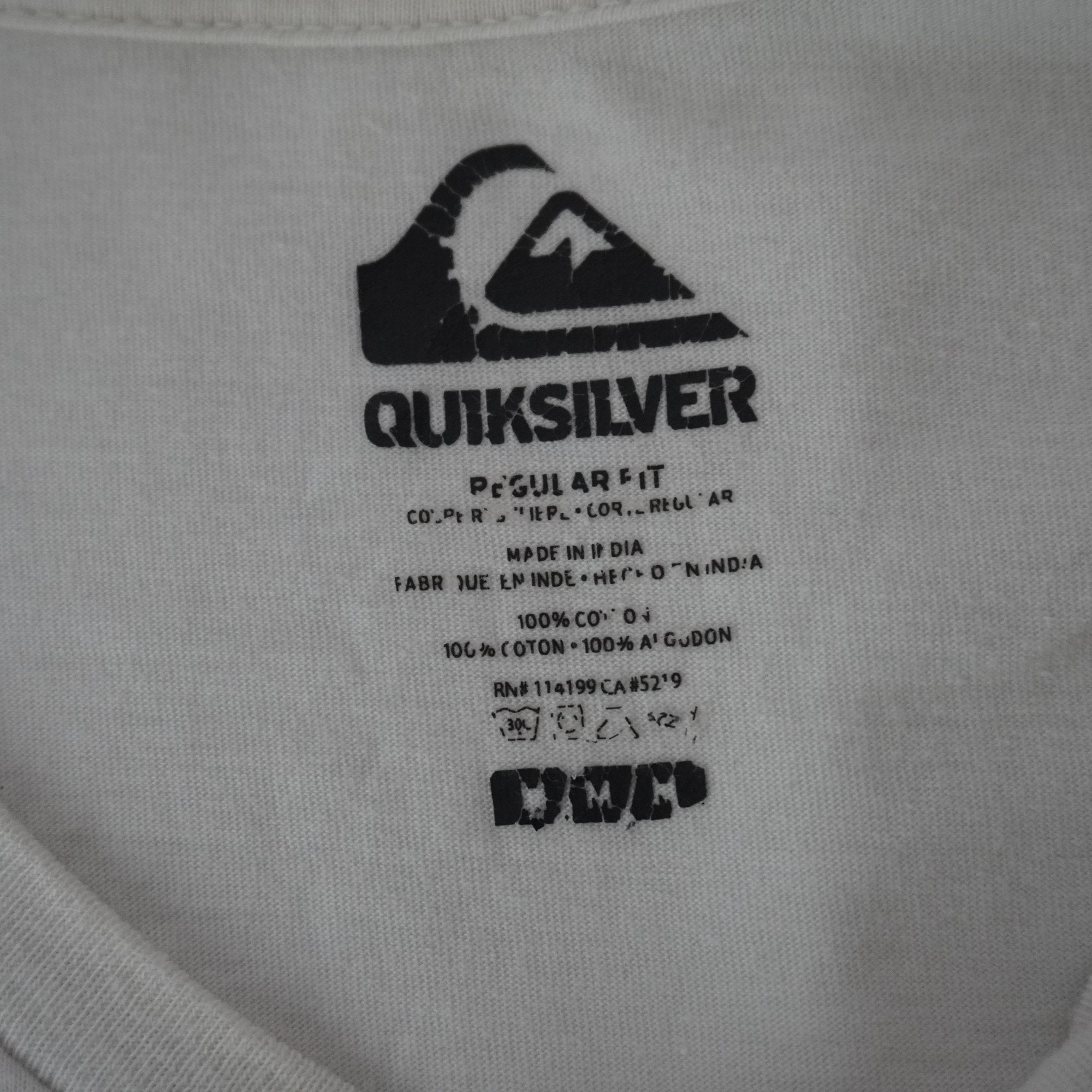 Camiseta Quiksilver para Hombre Usada - Blanca, M