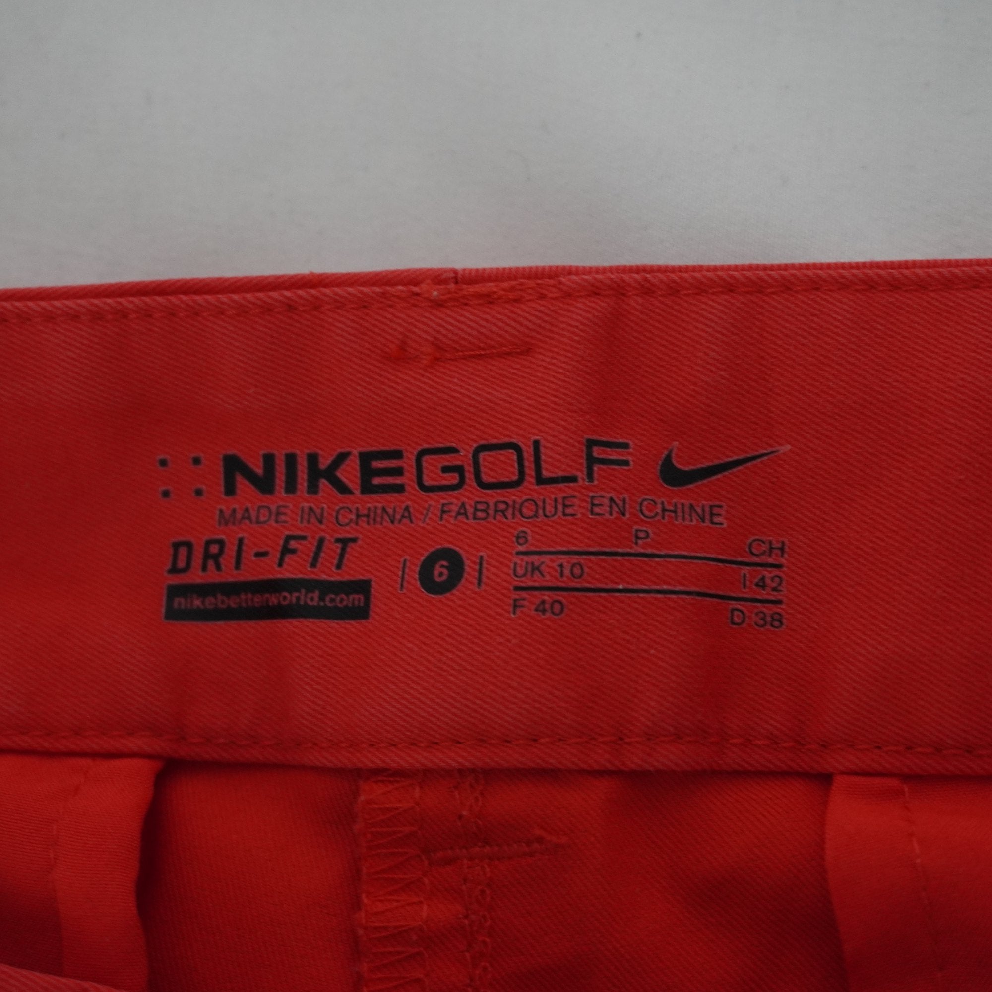 Pantalones Cortos Vaqueros Nike para Mujer Usados - Rojos, L