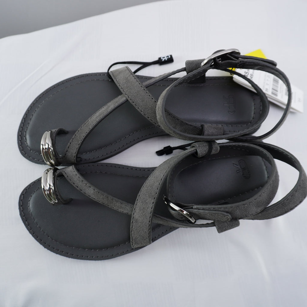 Sandalias Parfois para Mujer Usadas - Gris, Talla 39