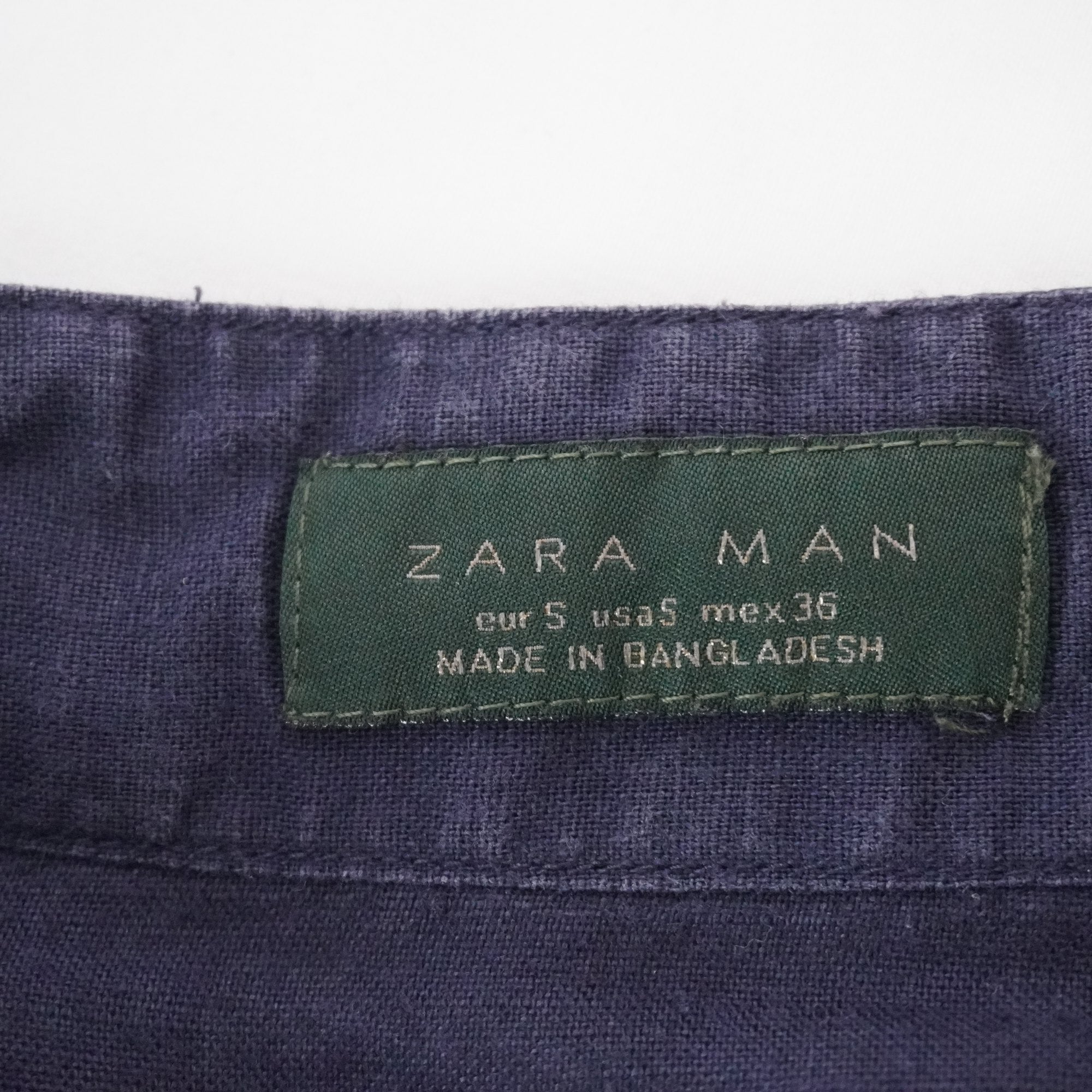 Camisa Henley Zara para Hombre Usada - Azul Marino, S