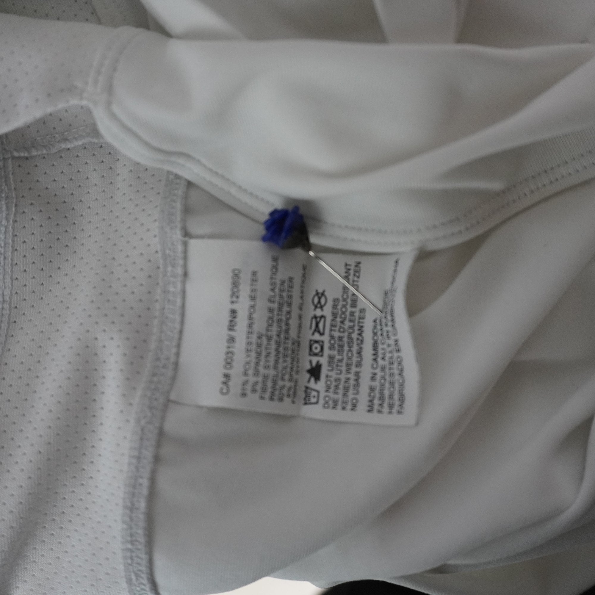 Camiseta de Manga Corta Wilson para Mujer - Blanco, XL, Usada en Muy Buen Estado