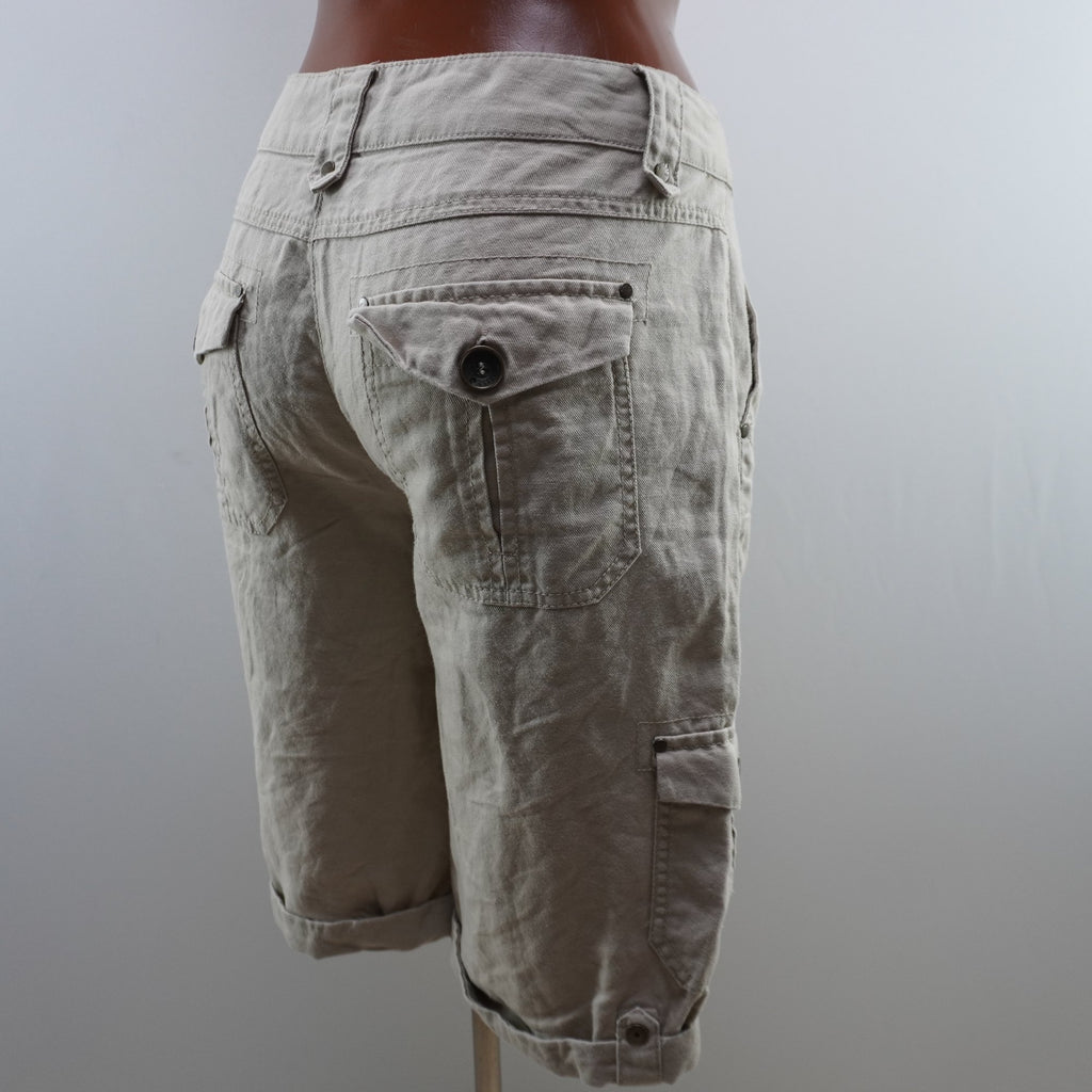 Pantalones Cortos Vaqueros Yessica para Mujer Usados - Beige, L